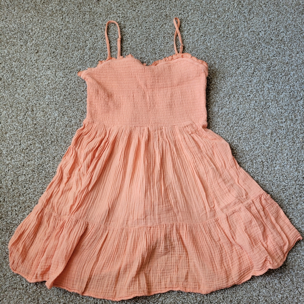 Anthropologie Flowy Coral Womens Blouse Top Size Medium - Picture 8 of 16